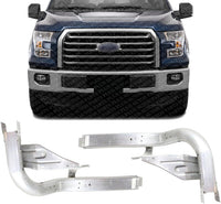 Set of 2 Front Bumper Bracket Steel Right Passenger & Left Driver Side Direct Replacement Compatible with 2018-2022 Lincoln Navigator / 2015-2020 Ford F-150 FO1253104 FO1252104