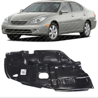 Front Engine Splash Shield Under Cover Left Driver Side Direct Replacement Compatible with 2002-2003 Lexus ES300 / 2004-2006 ES330 LX1228103 5144233060
