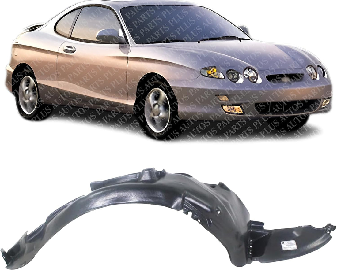 Front Fender Liner Right Passenger Side Direct Replacement Compatible With 2000-2001 Hyundai Tiburon HY1249111 8681227500