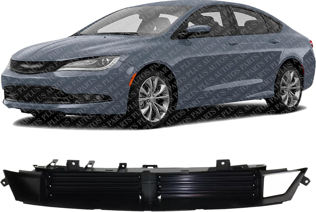 Front Lower Active Grille Shutter Direct Replacement Compatible With 2015-2017 Chrysler 200 CH1206102 68302662AA