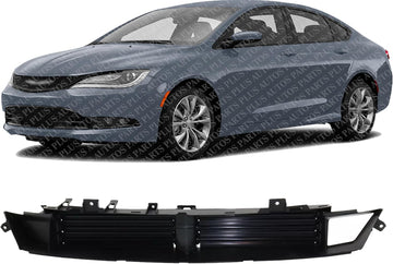 Front Lower Active Grille Shutter Direct Replacement Compatible With 2015-2017 Chrysler 200 CH1206102 68302662AA
