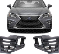 Set of 2 Front Fog Lamp Bracket Plastic Left Driver & Right Passenger Side Direct Replacement Compatible with 2016-2018 Lexus ES300h / ES350 LX2603105 LX2602105 5212506240 5212606240