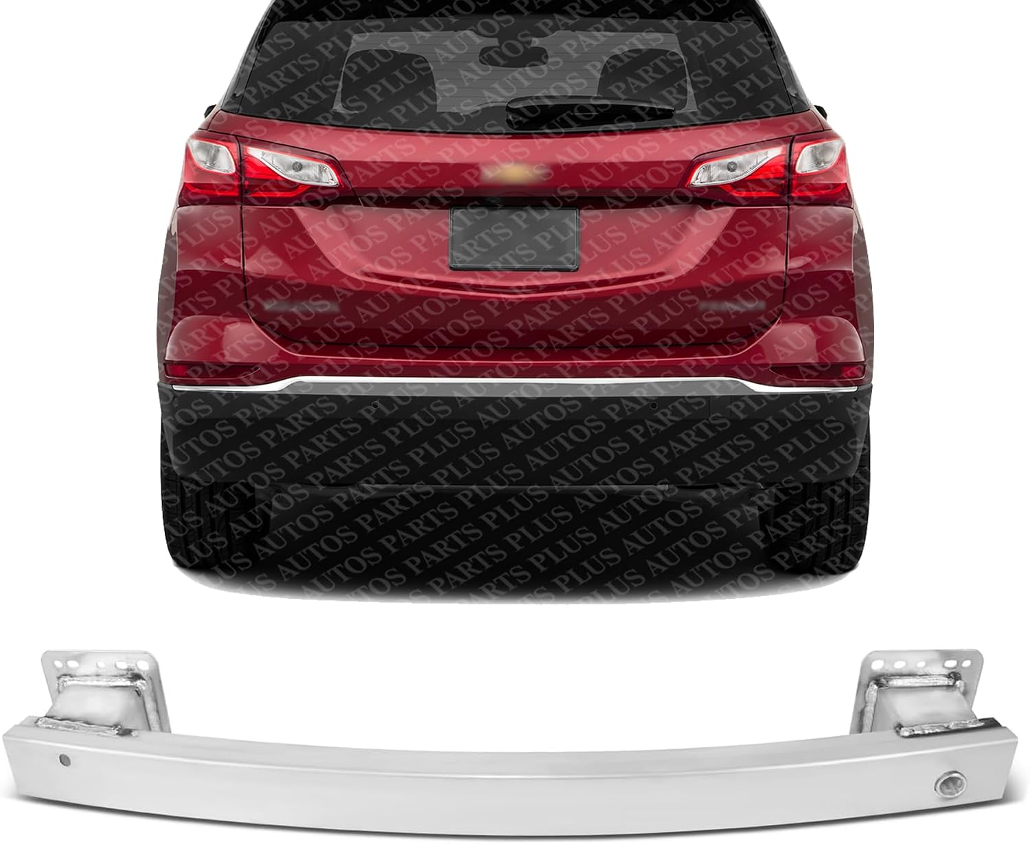 Rear Bumper Impact Bar Reinforcement Aluminum Direct Replacement Compatible With 2018-2024 Chevrolet Equinox 2018-2023 Terrain GM1106713 23462897