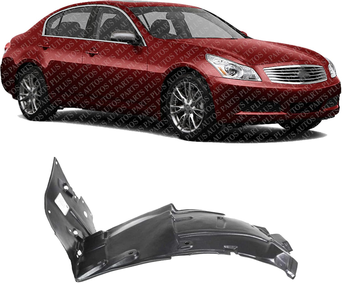 Front Section Fender Liner Right Passenger Side Direct Replacement Compatible With 2003-2007 Infiniti G35 IN1251106 63844AM800