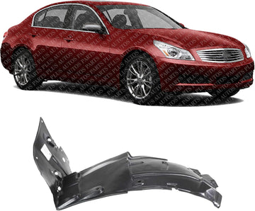 Front Section Fender Liner Right Passenger Side Direct Replacement Compatible With 2003-2007 Infiniti G35 IN1251106 63844AM800