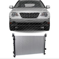 Front Radiator Aluminum Core Direct Replacement Compatible With 2007-2008 Chrysler Pacifica CH3010350 68002780AA 68002782AA