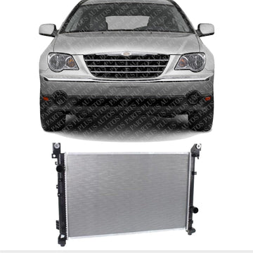 Front Radiator Aluminum Core Direct Replacement Compatible With 2007-2008 Chrysler Pacifica CH3010350 68002780AA 68002782AA