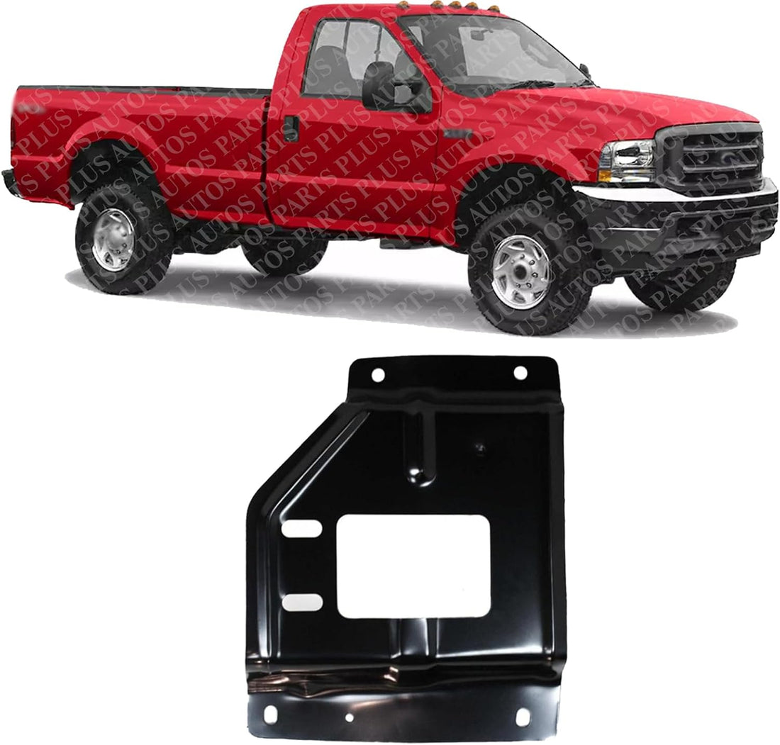 Front Bumper Mounting Plate Bracket Steel Right Passenger Side Direct Replacement Compatible with 2000-2004 Ford F-Series Super Duty FO1067147 FO1067133 F81Z17B984AD 1C3Z17B984AA