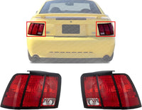 Set Of 2 Tail Lights Lens And Housing Right Passenger & Left Driver Side Direct Replacement Compatible With 1999-2004 Ford Mustang FO2818109 FO2819109 3R3Z13405AA 3R3Z13404AA