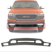 AUTOS PARTS PLUS Front Bumper Lower Valance Air Deflector Textured With Fog Light Holes Direct Replacement Compatible With 1999-2004 GMC Sierra 1500 2500 3500 GM1092169 88980801