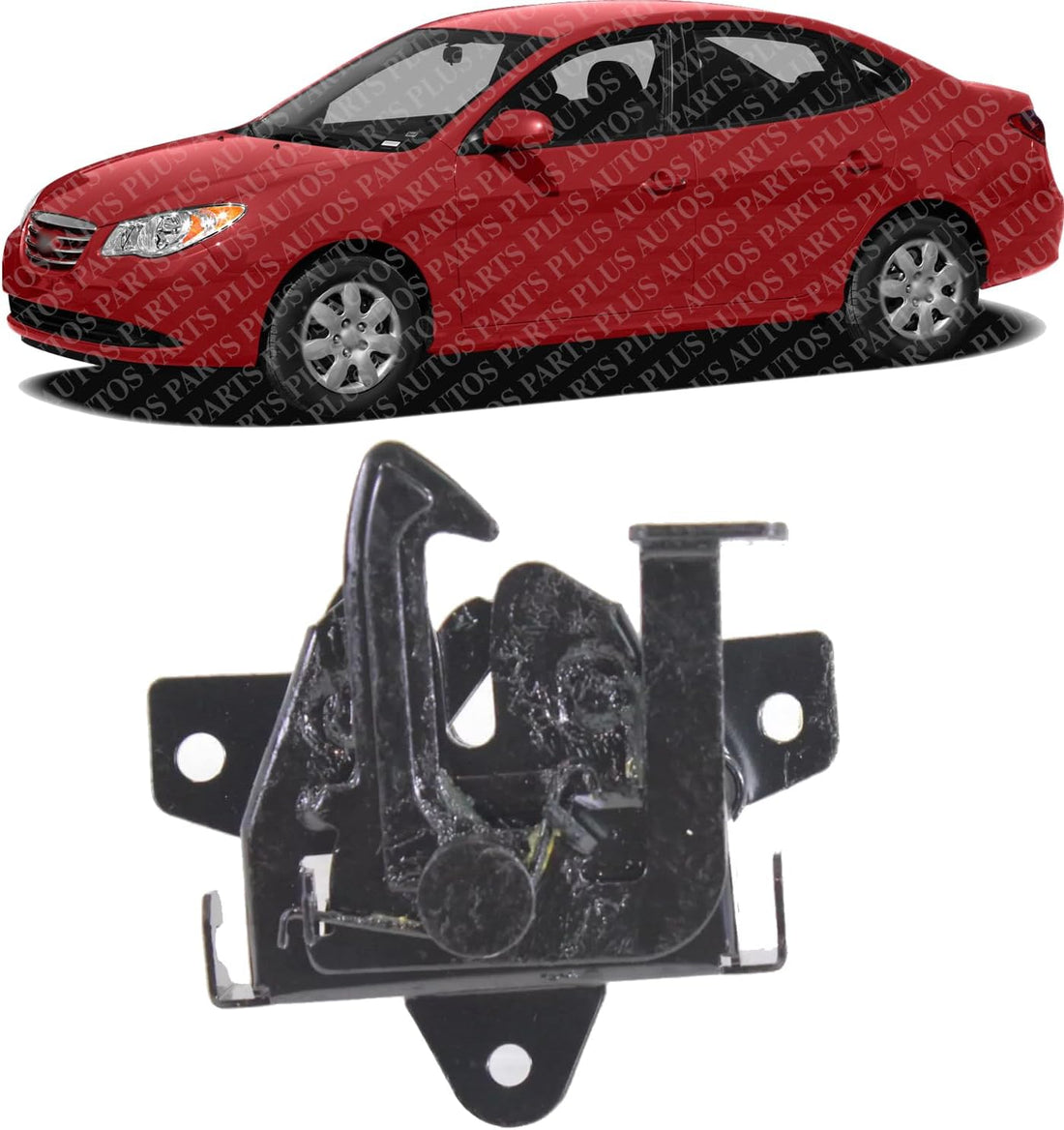 Front Hood Latch Steel Direct Replacement Compatible With 2007-2010 Hyundai Elantra HY1234109 811302H000