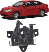 Front Hood Latch Steel Direct Replacement Compatible With 2007-2010 Hyundai Elantra HY1234109 811302H000