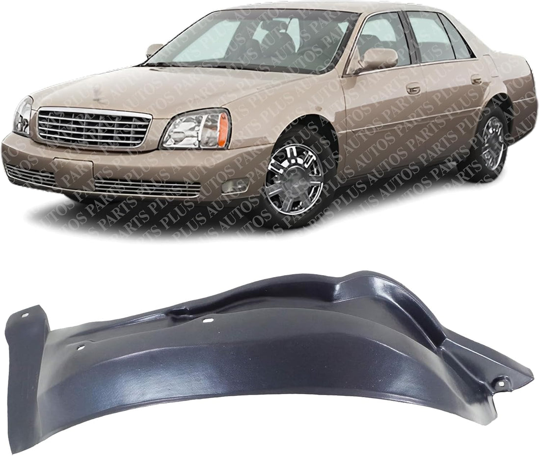 Front Fender Liner Left Driver Side Direct Replacement Compatible With 2000-2005 Cadillac DeVille GM1248166 25740093