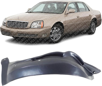 Front Fender Liner Left Driver Side Direct Replacement Compatible With 2000-2005 Cadillac DeVille GM1248166 25740093