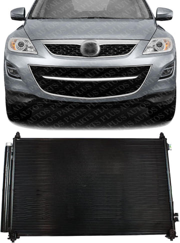 Front A/C Condenser Aluminum Core Direct Replacement Compatible With 2007-2015 Mazda CX-9 MA3030155 TD1161480A