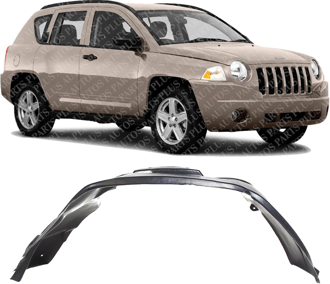 Front Fender Liner Right Passenger Side Direct Replacement Compatible With 2007-2010 Jeep Compass CH1249133 5303870AG