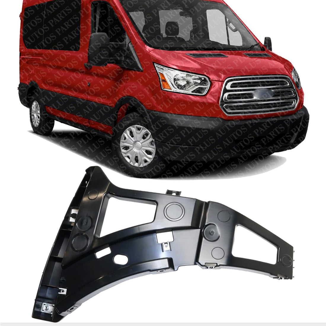 Front Bumper Lower Cover Bracket Right Passenger Side Direct Replacement Compatible With 2015-2019 Ford Transit-150 250 350 350HD FO1043144 BK3Z17C947H