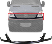 Front Bumper Filler Primed Plastic Direct Replacement Compatible With 2010-2013 Mercedes Benz Sprinter 2500/3500 MB1087101 9066200024