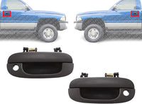 Front Exterior Door Handles Textured Left Driver & Right Passenger Side Direct Replacement Compatible with 1994-2001 Dodge Ram 1500 2500/1994-2002 3500 CH1311102 CH1310102