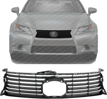 Front Grille Painted Gray Shell And Insert Plastic Direct Replacement Compatible With 2013-2015 Lexus GS450h / 2013-2016 GS350 LX1200141 5311130D90