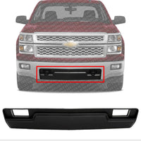 Front Bumper Filler Panel Face Bar Trim With Tow Hook Holes Direct Replacement Compatible With 2014-2015 Chevy Silverado 1500 GM1087255 22944860