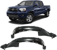 Set Of 2 Front Fender Liner Plastic Left Driver & Right Passenger Side Direct Replacement Compatible With 2012-2015 Toyota Tacoma TO1249175 TO1248175 5380504020 5380604020