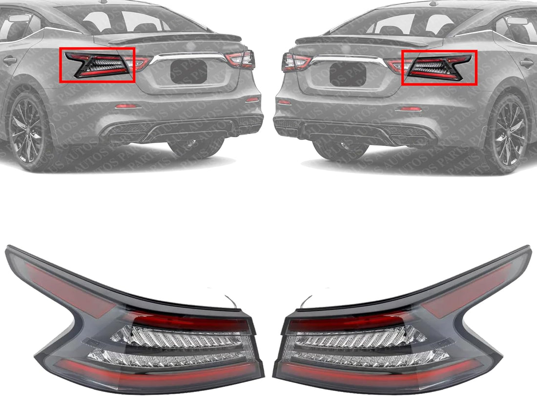 Set Of 2 Tail Light Assembly Left Driver & Right Passenger Side Direct Replacement Compatible With 2019-2023 Nissan Maxima NI2805119 NI2804119 265509DJ0A 265559DJ0A