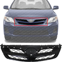 Front Grille Assembly Primed Plastic Direct Replacement Compatible with 2011-2013 Toyota Corolla TO1200340 5310002410C0