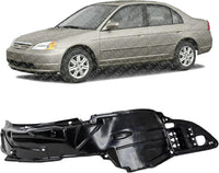 Front Fender Liner Left Driver Side Direct Replacement Compatible With 2001-2003 Honda Civic HO1248109 74151S5A000