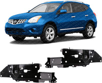 Set Of 2 Front Radiator Support-Side Panel Steel Right Passenger & Left Driver Side Direct Replacement Compatible With 2008-2013 Nissan Rogue / 2014-2015 Select NI1225183 NI1225182