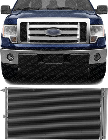 Front AC Condenser Aluminum Core Direct Replacement Compatible With 2011-2014 Ford F-150 FO3030233 BL3Z19712B