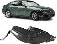 Front Fender Liner Right Passenger Side Direct Replacement Compatible With 2003-2004 Infiniti G35 IN1249102 63844AM600