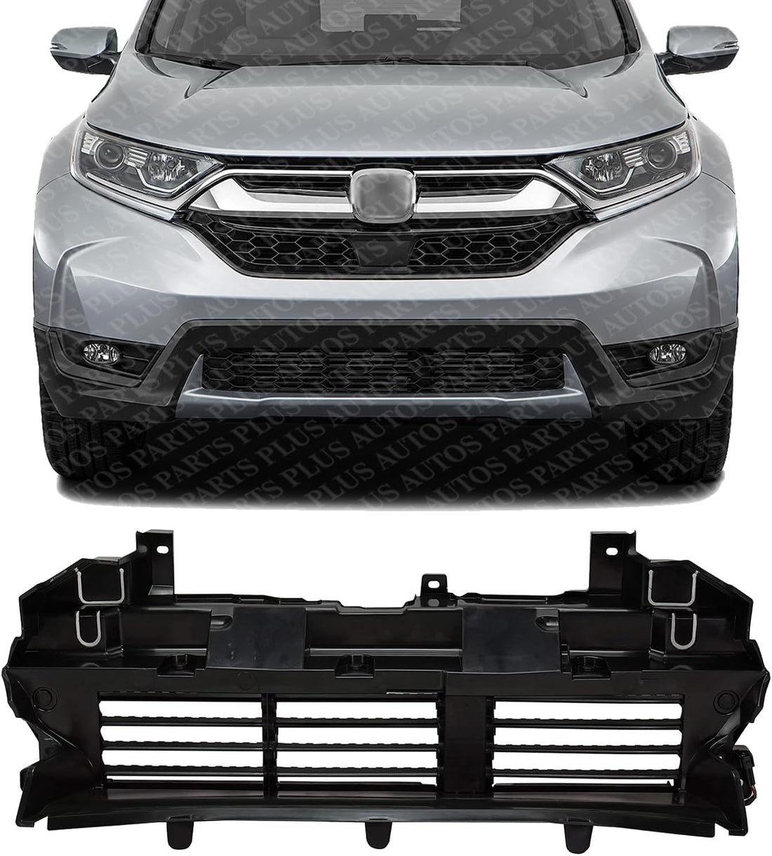 Front Upper Active Grille Shutter Plastic Direct Replacement Compatible With 2017-2020 Honda CR-V HO1206100 71300TLAA01