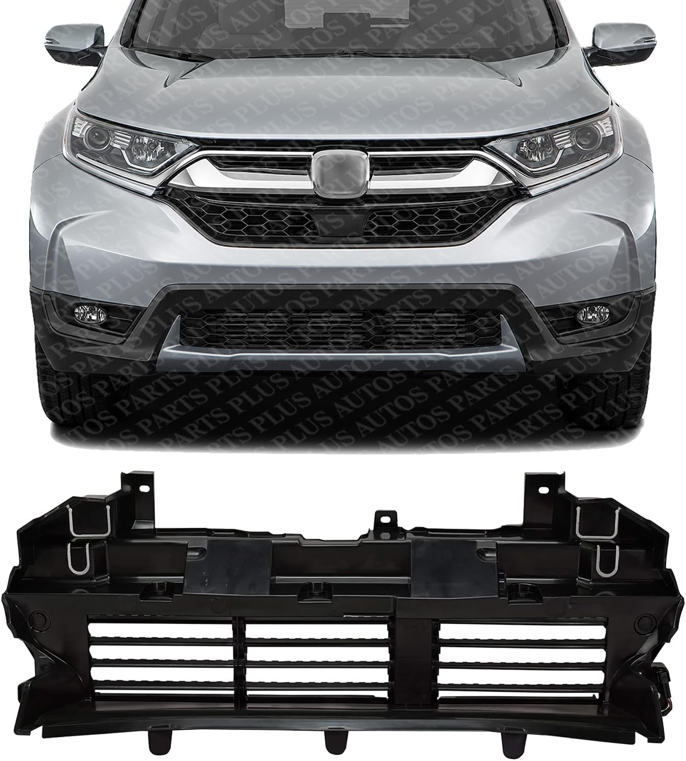 Front Upper Active Grille Shutter Plastic Direct Replacement Compatible With 2017-2020 Honda CR-V HO1206100 71300TLAA01