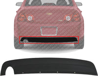 Rear Bumper Lower Valance Textured Direct Replacement Compatible With 2008-2012 Chevrolet Malibu GM1195110 15831262