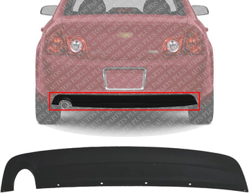 Rear Bumper Lower Valance Textured Direct Replacement Compatible With 2008-2012 Chevrolet Malibu GM1195110 15831262