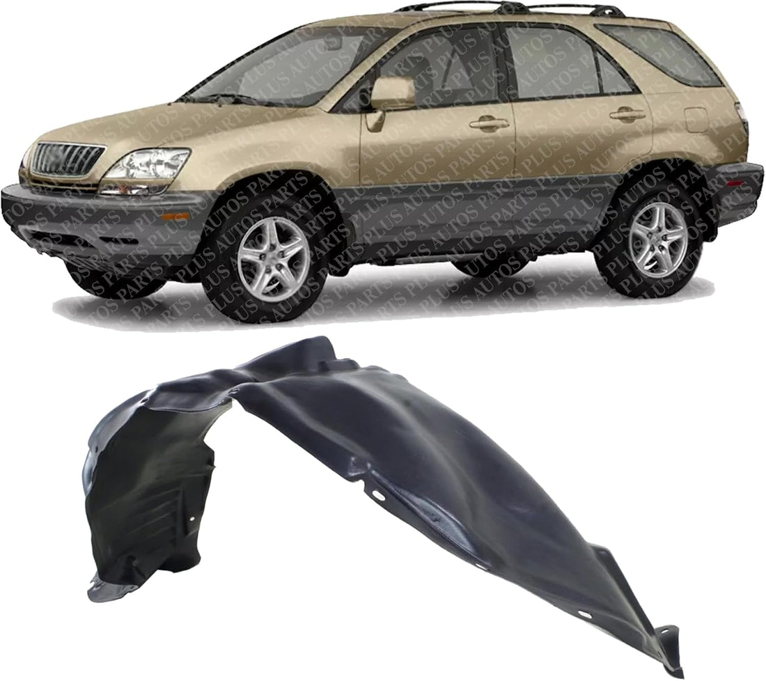 Front Inner Fender Liner Left Driver Side Direct Replacement Compatible With 1999-2003 Lexus RX300 LX1250104 5387648011