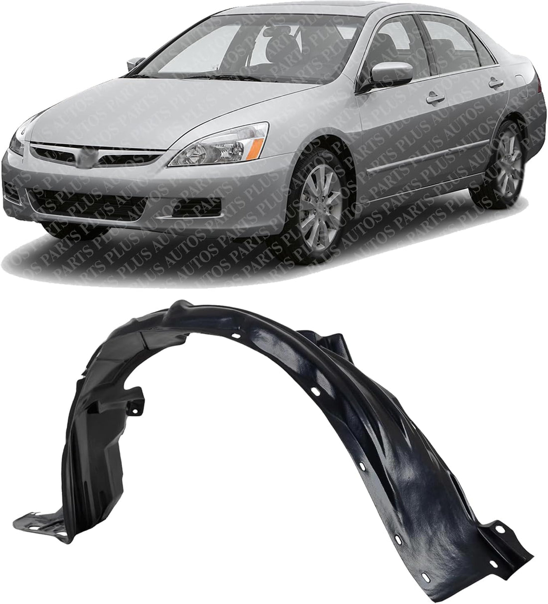 Front Fender Liner Left Driver Side Direct Replacement Compatible With 2002-2003 Subaru Impreza SU1248107 59110FE032