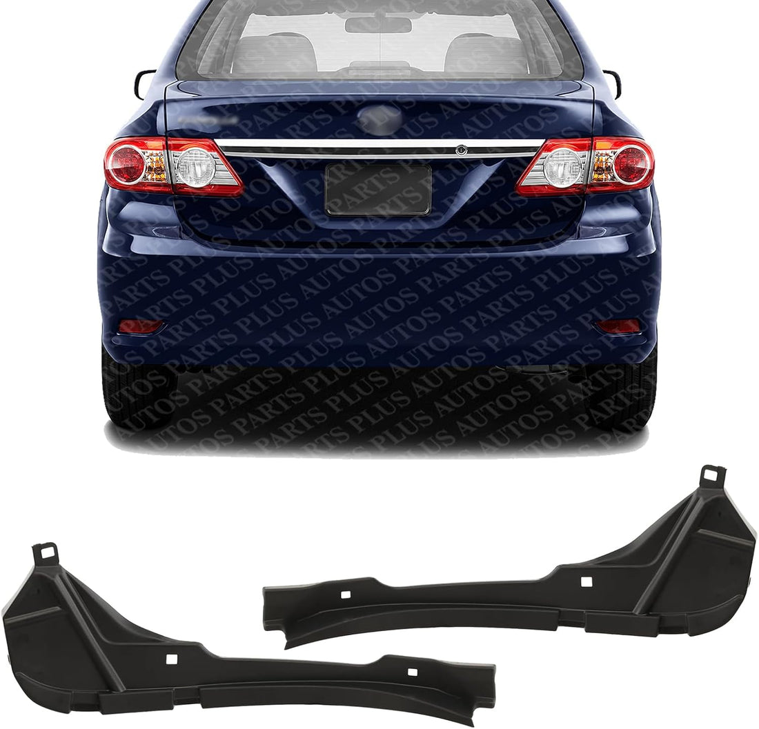 Set Of 2 Rear Bumper Retainers Plastic Right Passenger & Left Driver Side Direct Replacement Compatible With 2009-2013 Toyota Corolla TO1143108 TO1142108 5259102180 5259202170