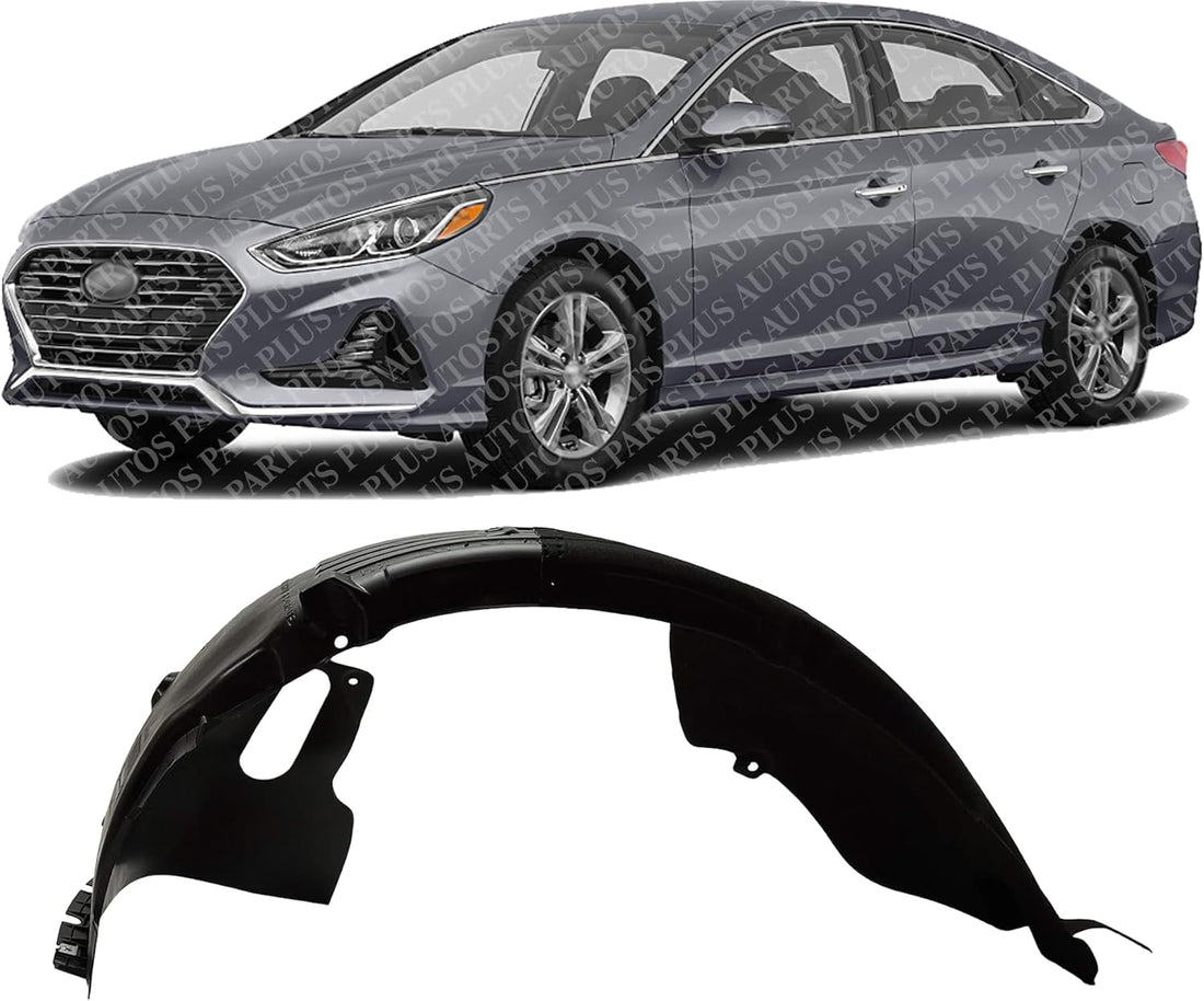 Front Fender Liner Left Driver Side Direct Replacement Compatible With 2018-2019 Hyundai Sonata HY1248169 86811C2600
