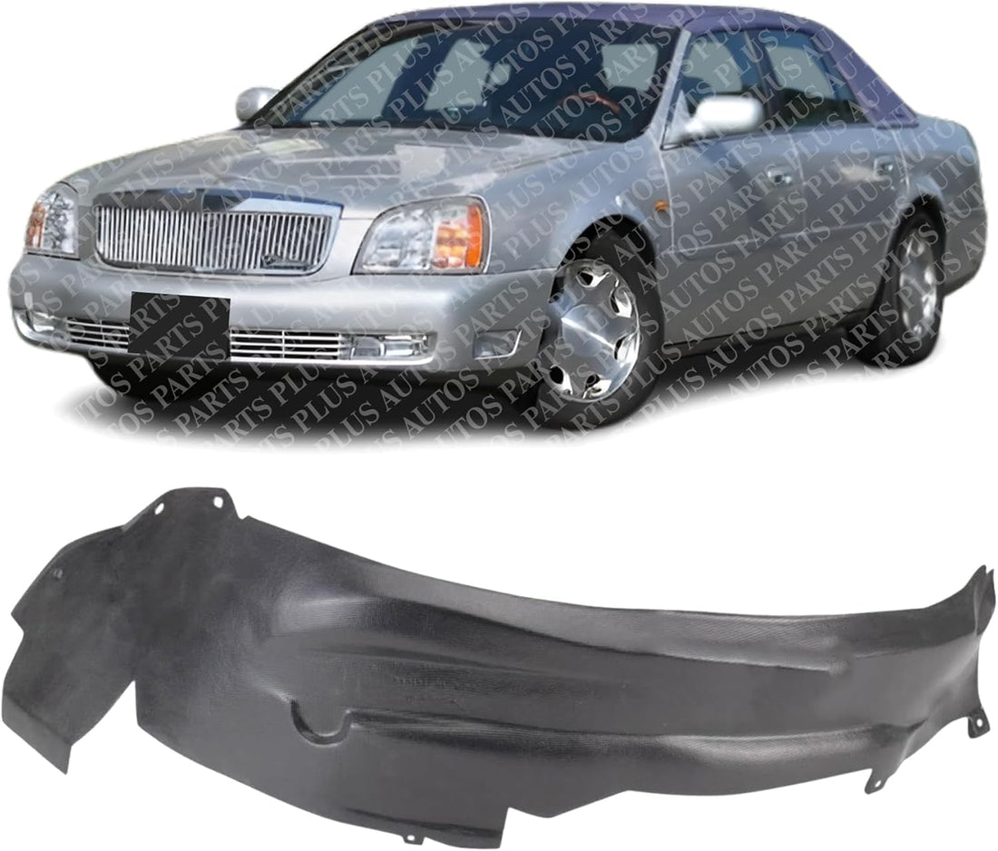 Front Fender Liner Rear Section Left Driver Side Direct Replacement Compatible With 1997-1999 Cadillac DeVille GM1248169 25665145