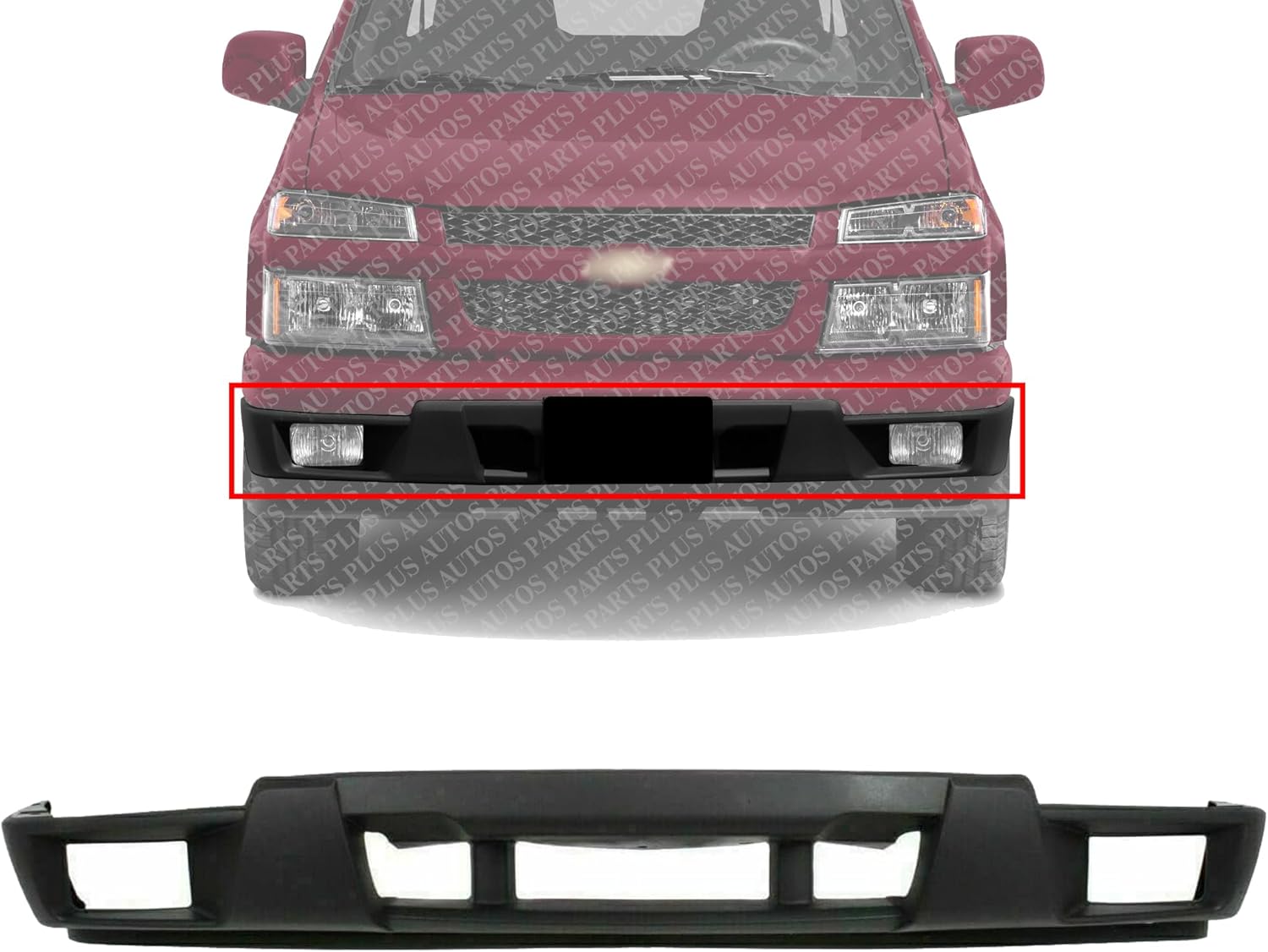 Front Bumper Lower Valance Textured Direct Replacement Compatible With 2004-2012 Chevrolet Colorado/GMC Canyon GM1000722 12335805