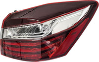 Tail Light Outer Assembly Right Passenger Side Direct Replacement Compatible With 2016-2017 Honda Accord HO2805108 33500T2AA21