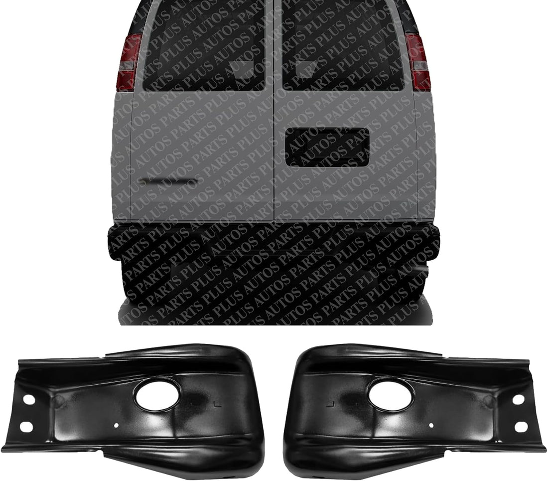 Rear Bumper Outer Bracket Steel Left Driver Side Direct Replacement Compatible With 1996-2023 Chevrolet Express/GMC Savana GM1166121 GM1167121 15979949 15979950