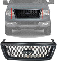 Front Grille PTM Shell With Honeycomb Insert Direct Replacement Compatible With 2004-2006 Ford F-150 FO1200415 4L3Z8200CAPTM