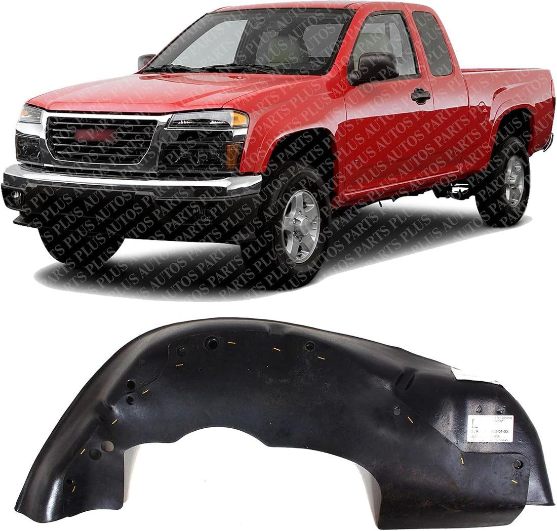 Inner Section Fender Liner Left Driver Side Direct Replacement Compatible With 2004-2008 Chevrolet Colorado GM1248163 15799572