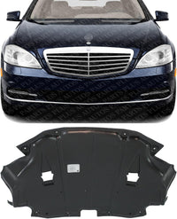 Front Center Engine Splash Shield Under Cover Plastic Direct Replacement Compatible with 2007-2014 Mercedes Benz S-Class MB1228151 2215244130