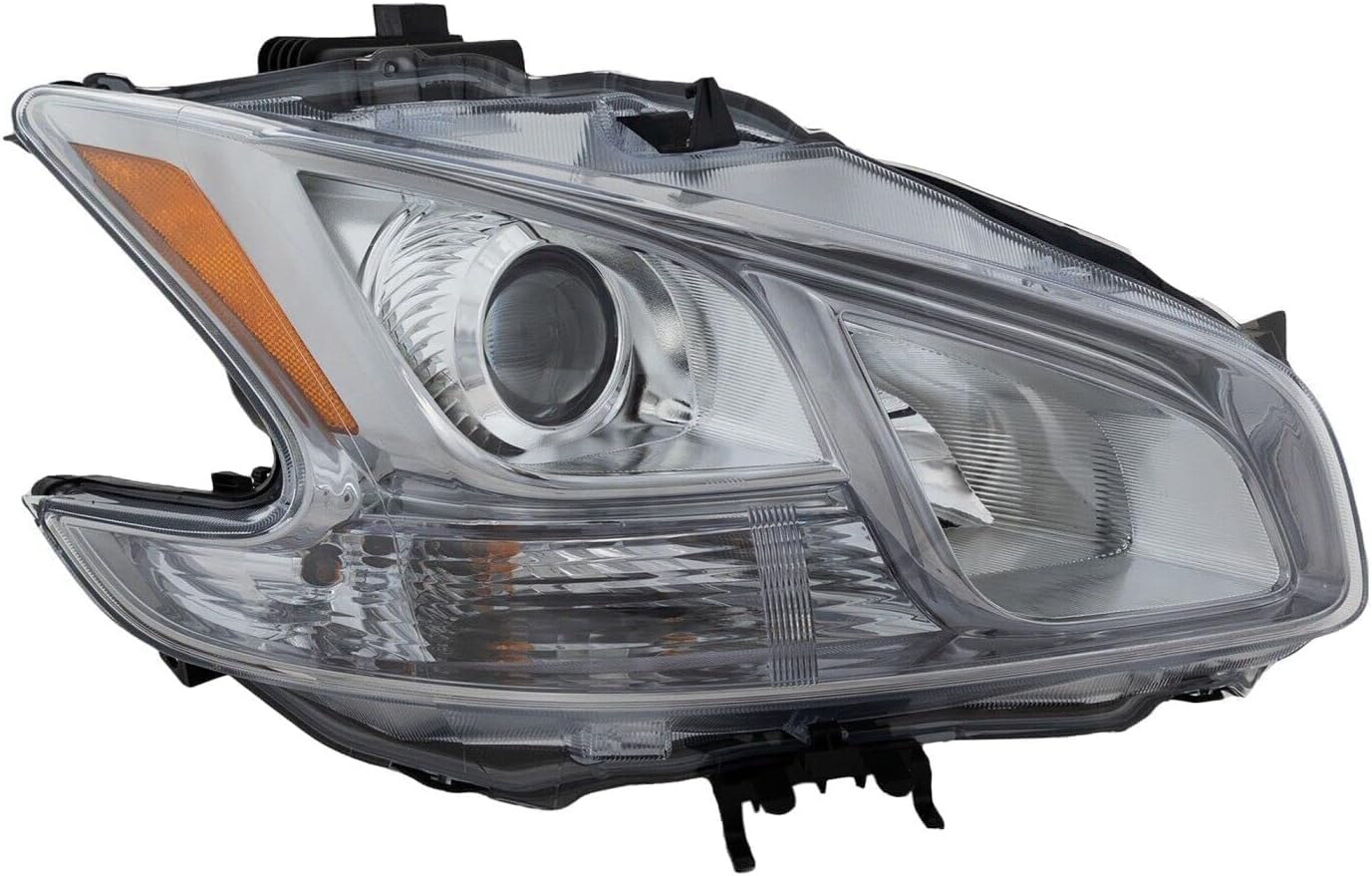 Front Head Light Assembly Plastic Right Passenger Side Direct Replacement Compatible With 2009-2014 Nissan Maxima NI2503186 260109N01A