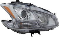 Front Head Light Assembly Plastic Right Passenger Side Direct Replacement Compatible With 2009-2014 Nissan Maxima NI2503186 260109N01A