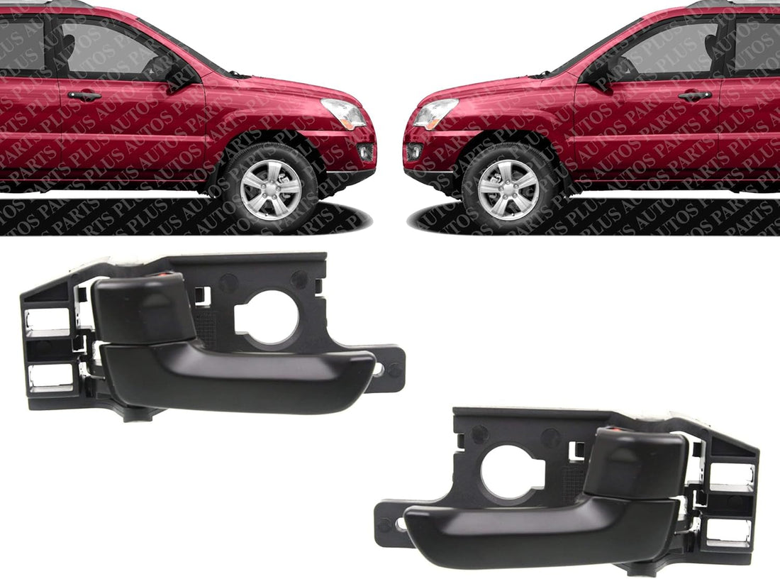 Set of 2 Front Or Rear Interior Door Handle Left Driver & Right Passenger Side Direct Replacement Compatible with 2005-2010 Kia Sportage ‎826101F000WK 826201F000WK